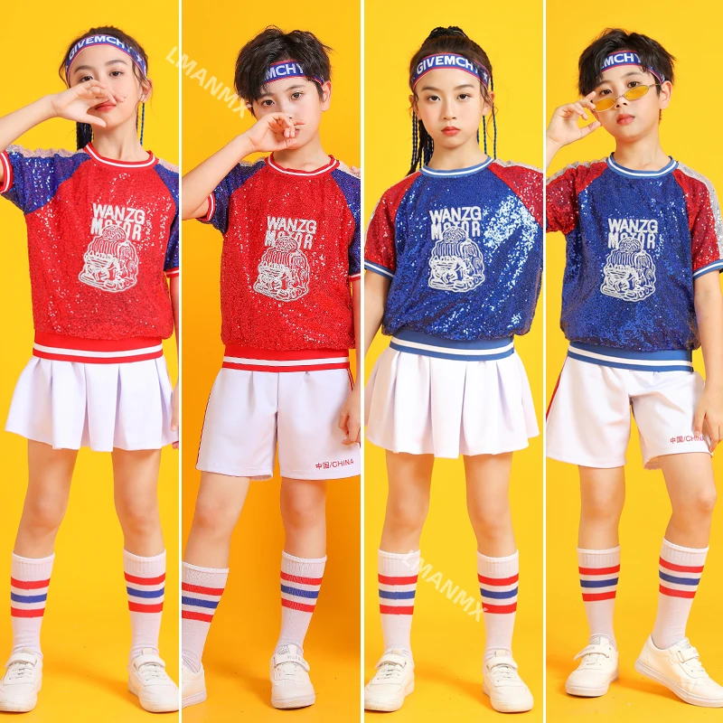 

Children's jazz dance performance costumes, children's cheerleading costumes