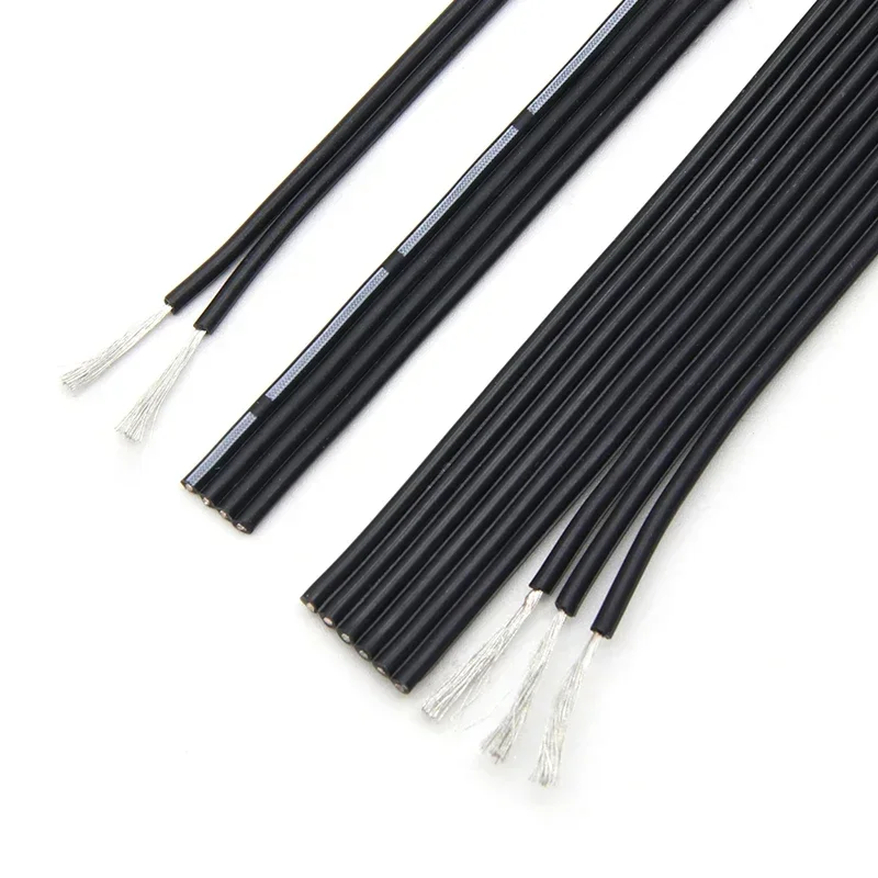 2/5/10M Super Soft Silicone Wire 2P 4P 6P 8P 14P Multi-core Parallel 30 28 26 22 20 AWG High Temperature Resistant Copper Cable