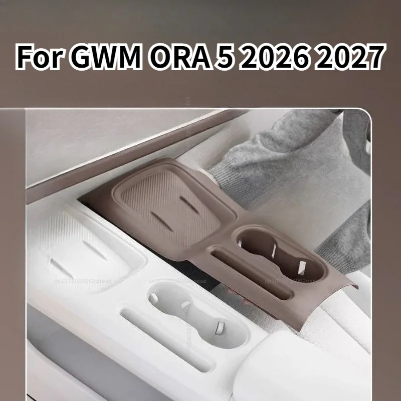 Für GWM ORA 5 2026 2027 Vollumfassende Mittelkonsolen-Silikonauflage, verschleißfest, rutschfest, einfache Installation, Auto-Innenzubehör – Detail 1