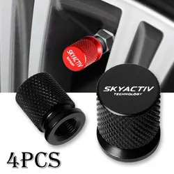 For Mazda Skyactiv 3 bk 6 gg gh gj cx3 cx5 cx30 cx7 cx8 cx9 mx5 Car Wheel Tire Valve Caps Tyre Stem Covers Airdust Waterproof