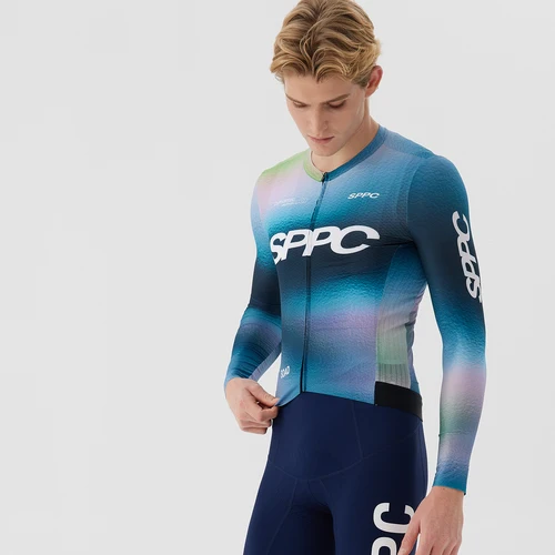 SPEXCEL 26 Primavera Verano Peso ligero Manga larga Ciclismo Jerseys Aero Fit Tela transpirable y de secado rápido