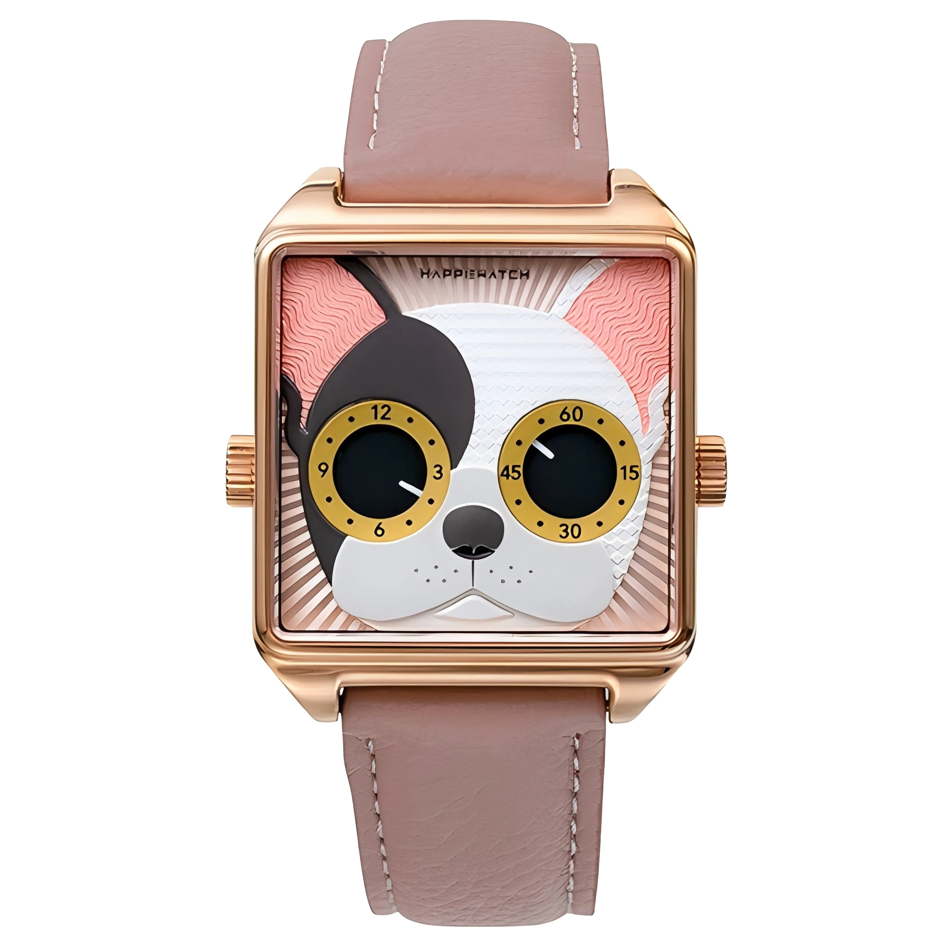 Happie Watch Watch new product Golden dog Square Quartz Watch, niche light luxury trend watch, birthday gift