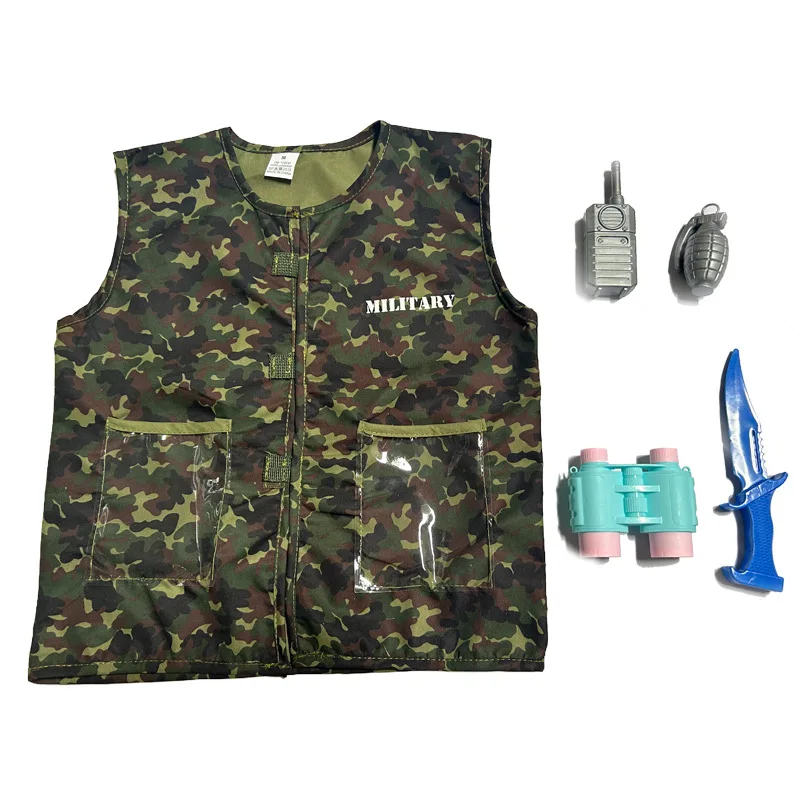 

Children's loween Firefighter Pirate Military Vest Profional Costume Engineering Se Vest Unbranded Ladies Faion