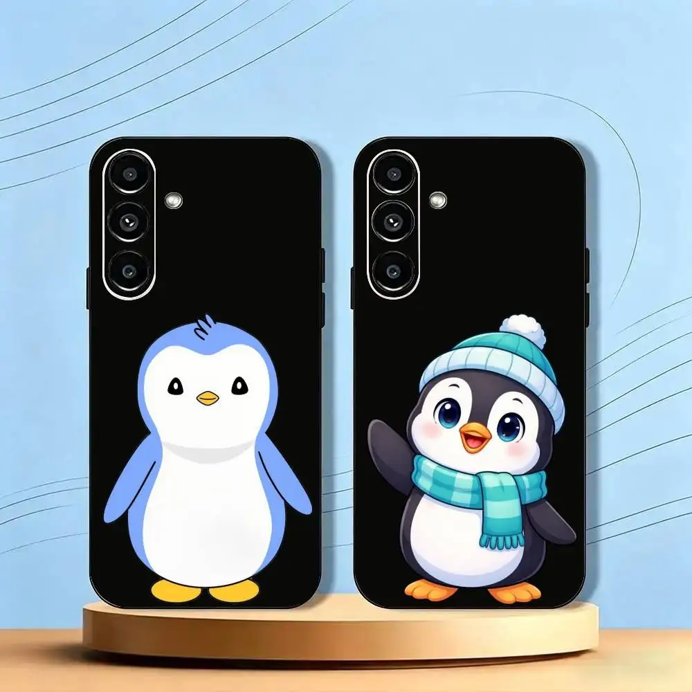 Cute Pudgy Penguin Phone Case For Samsung Galaxy Protection Cover Shatterproof Precise Hole TPU Printed Phone Case