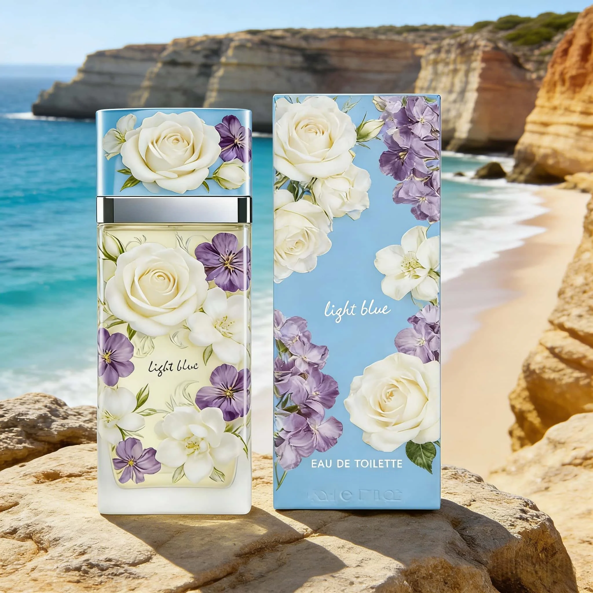 

D&G Light Blue EDT | Light blue minimalist bottle, fresh citrus-aquatic notes, effortless elegant vibe