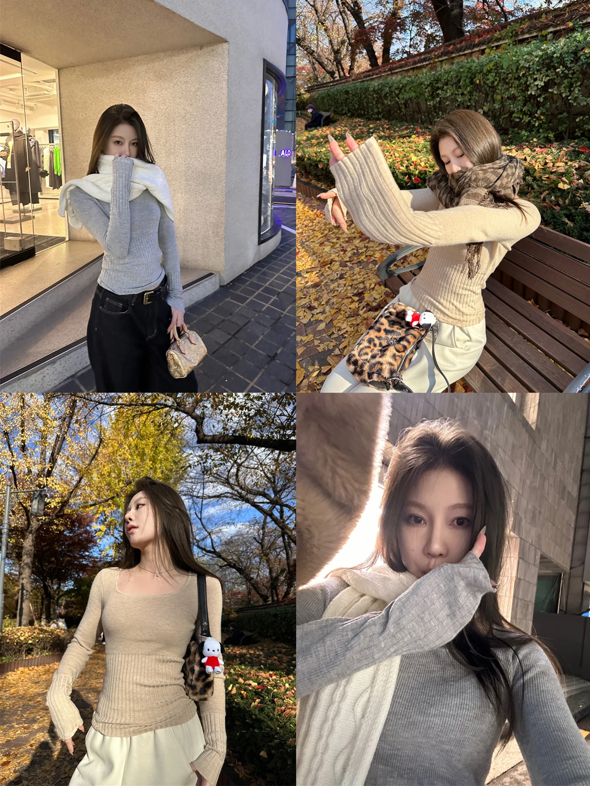 

Treasure Вязаный длинный свеч Base irt Женская внутренняя одежда Slim Fit свитер U-Ne Sweet Sle Winter Faion Top