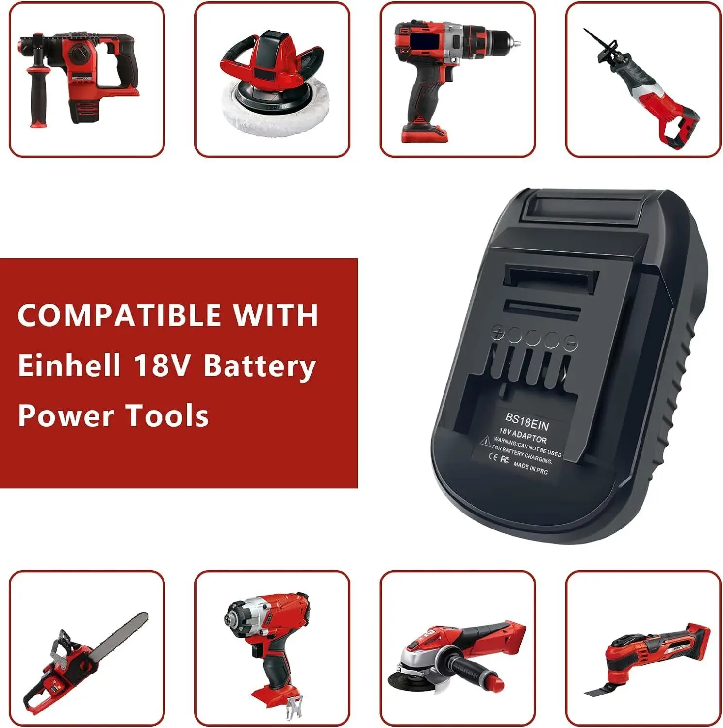 Battery Adapter for Bosch 18V GBA Li-ion Battery Converter to for Einhell 18V Lithium battery Power Tools Drill