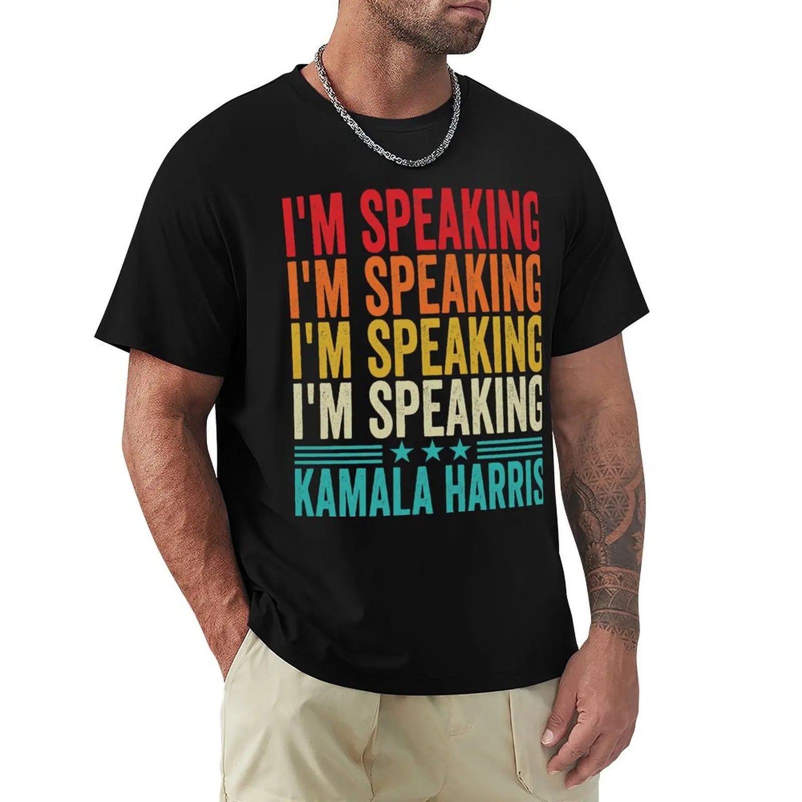 I'm Speaking 2020 Vice President Debate T-Shirt Outdoor Sports Short Sleeve Top