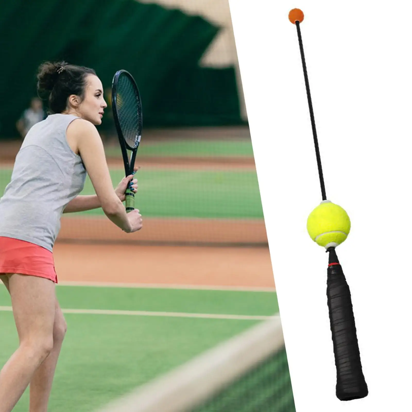 Tennis Serve Training Tool Child Tennis Teaching Gear Portable Warm up Sticks Swing Practice Equipment