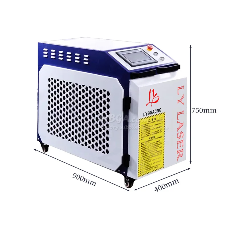 آلة التنظيف بالليزر النبضية المحمولة BWT 100 واط 200 واط 300 واط آلات تنظيف المواد إصابة الفولاذ المقاوم للصدأ المواد الكاشطة المعدنية