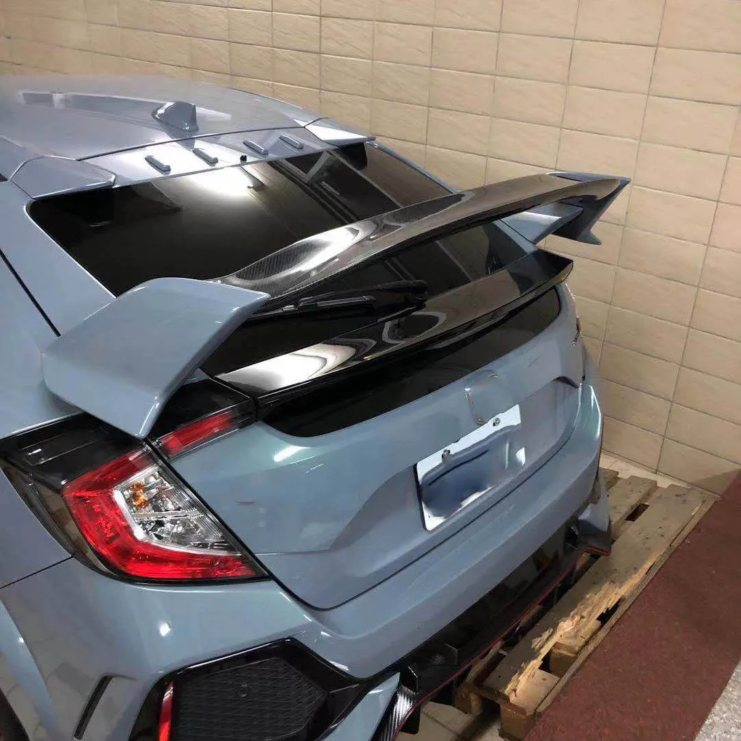 

suitable for Red Color 3K Carbon Fiber Rear Spoiler Wing Blade for Honda Civic FK8