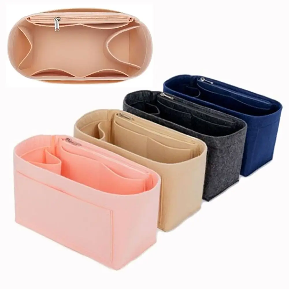 Portable Handbag Insert Bag High Quality Felt Purse Liner 4 Colors Bag Support Internal Bag Durable Bag Organization