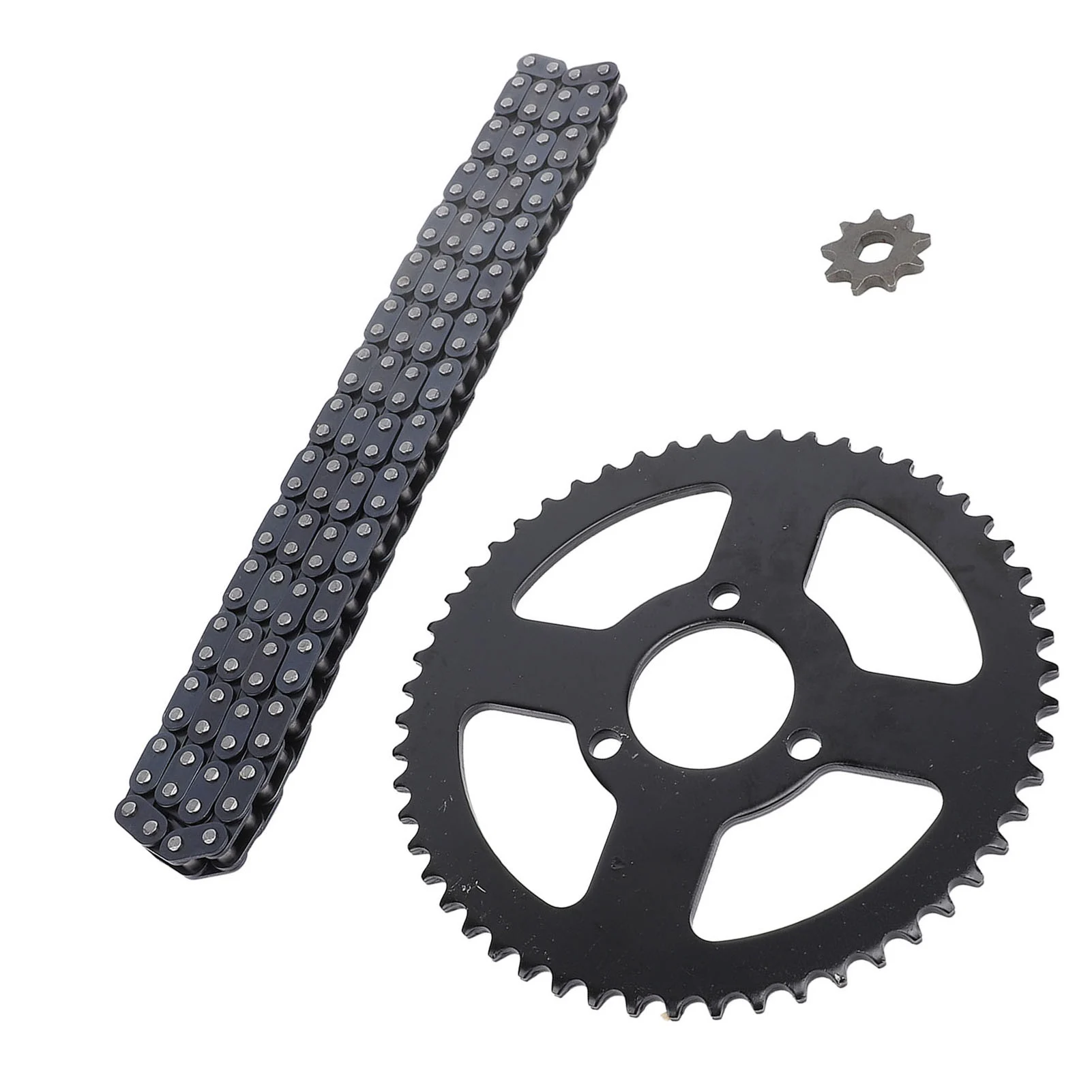 T8F ضرس أمامي وخلفي وسلسلة عدة الصلب 9T 10 مللي متر الجبهة 54T 35 مللي متر ضرس خلفي 120 محرك الروابط سلسلة مجموعة #2