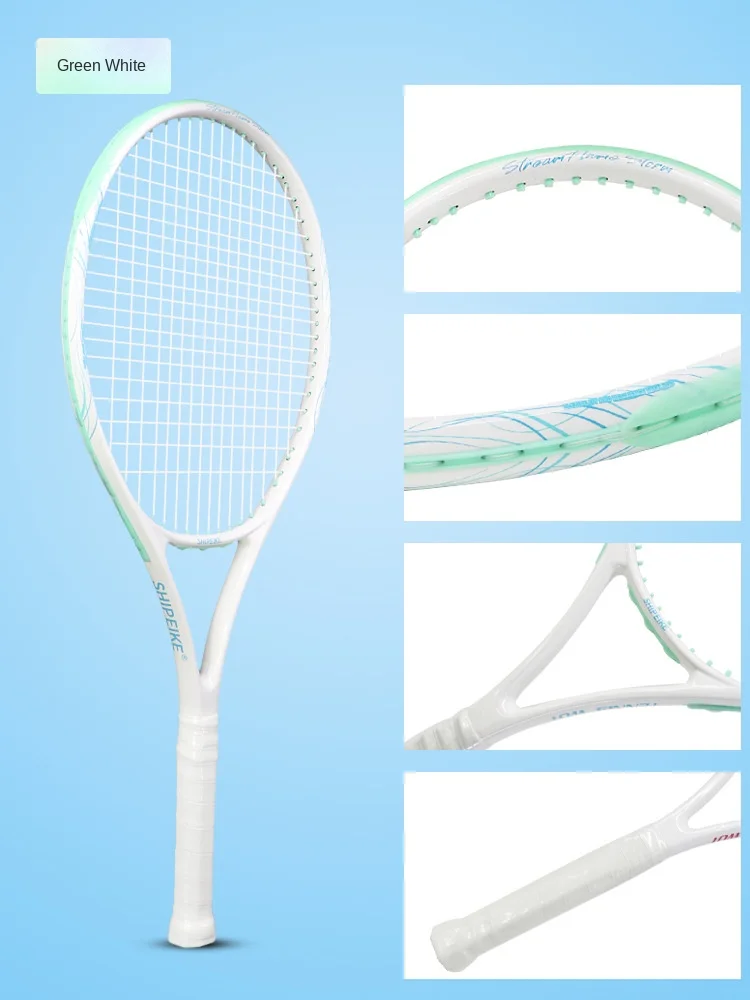 مضرب تنس متكامل من الألومنيوم والكربون للرجال والنساء المبتدئين لتقدم الكلية الاحترافية العامة ذات اللقطة الواحدة #6