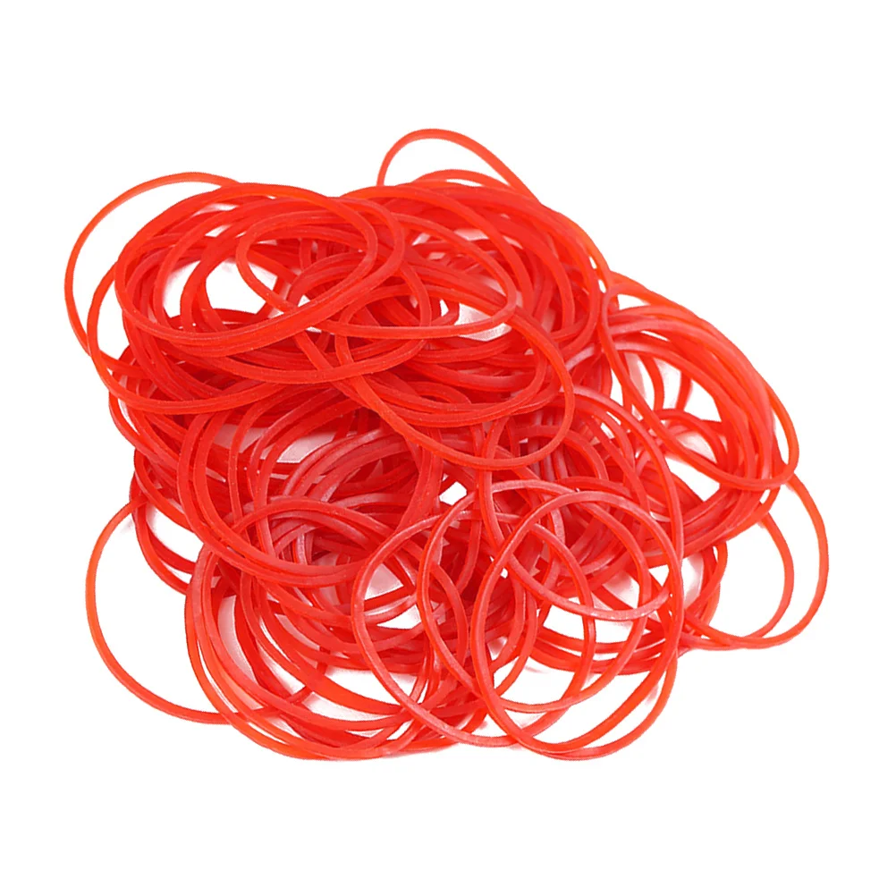 

Red Elastic Vegetable Rubber Bands Stretchable Strong for Kitchen Office Home Multipurpose Use Elastic Band Rubber Band
