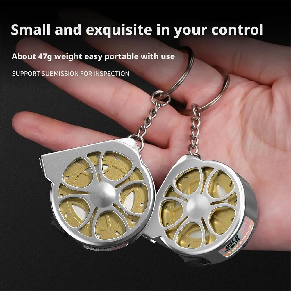 Measure Stainless Steel Portable Anti-corrosion Woodworking Measuring Tool 2M Tape Measure Portable Retractable Small Tape