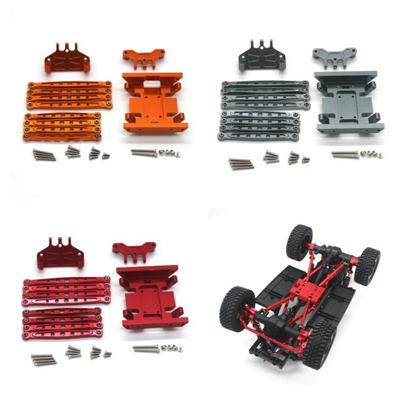 Portador de cubo trasero de Metal para camión todoterreno, pieza de buje trasero para 1/12 MN128 MN86S G500 Crawler, Color Rojo