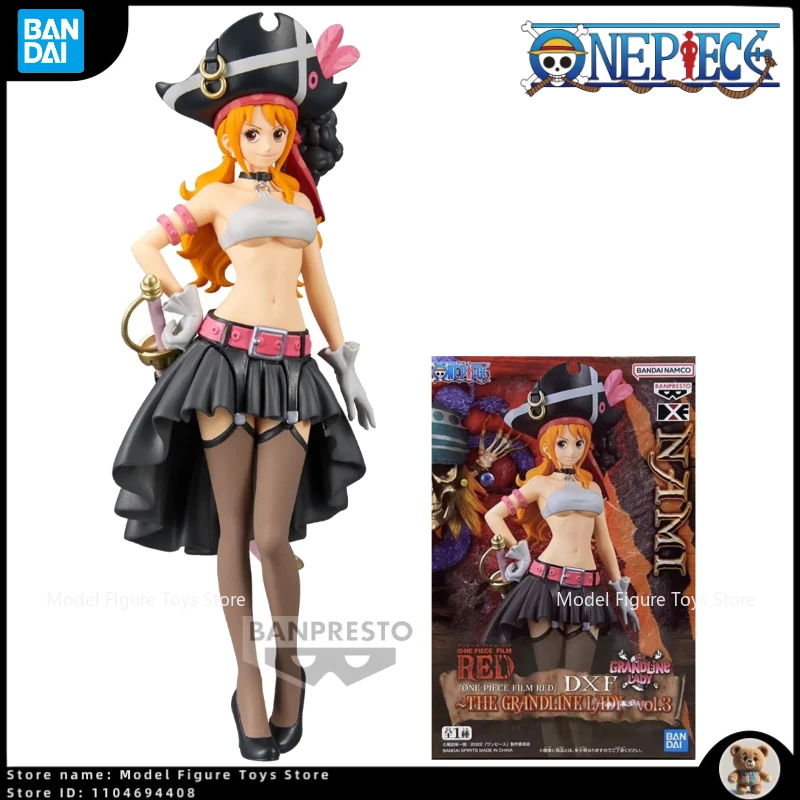 

In Stock One Piece Bandai Nami 19CM Action Figure Clothes Sexy Girls Figurine PVC Collectible Model Decorate Toys Holiday Gifts