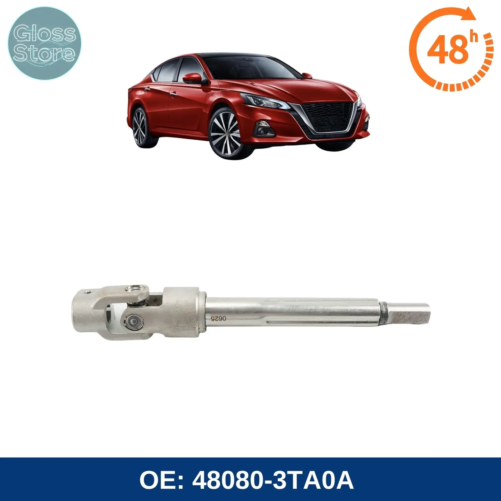 

48080-3TA0A Lower Steering Column Shaft for Nissan Altima 25SL Moon Roof 2013-2018 for Nissan Maxima 2016-2023 480803TA0A