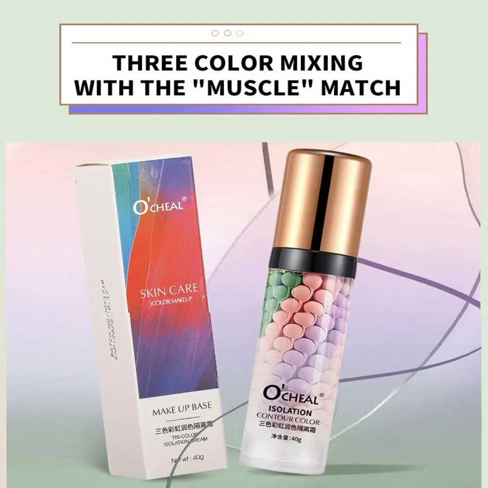 Three Colors Liquid Concealer Mixed Isolation Lotion Foundation Primer Face Bright Makeup Invisible Skin Moisturizing Base Z2S2