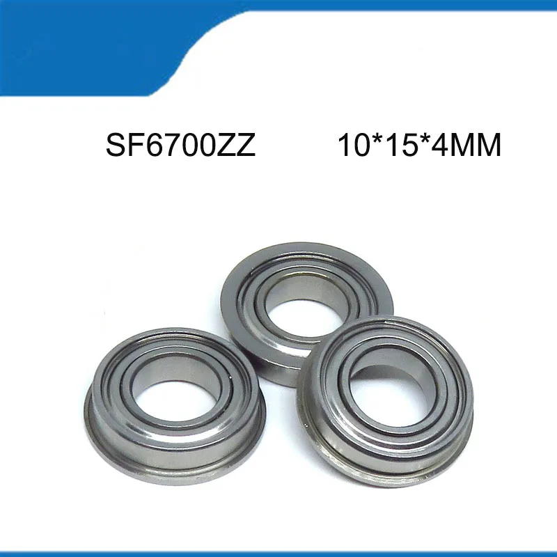 

10/20PCS SF6700ZZ (10*15*4 MM) High Quality Stainless Steel SF6700 Flange Ball Sealed Deep Groove Ball Bearing Shaft (ABEC-5)