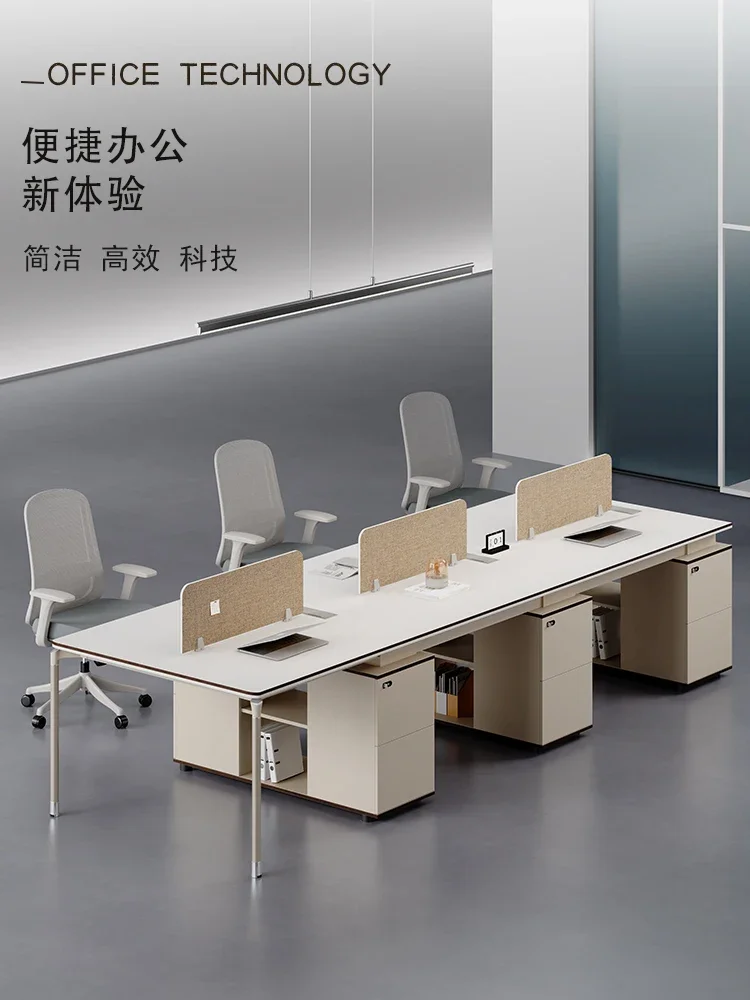 Staff office desk and chair combination simple modern staff space office screen