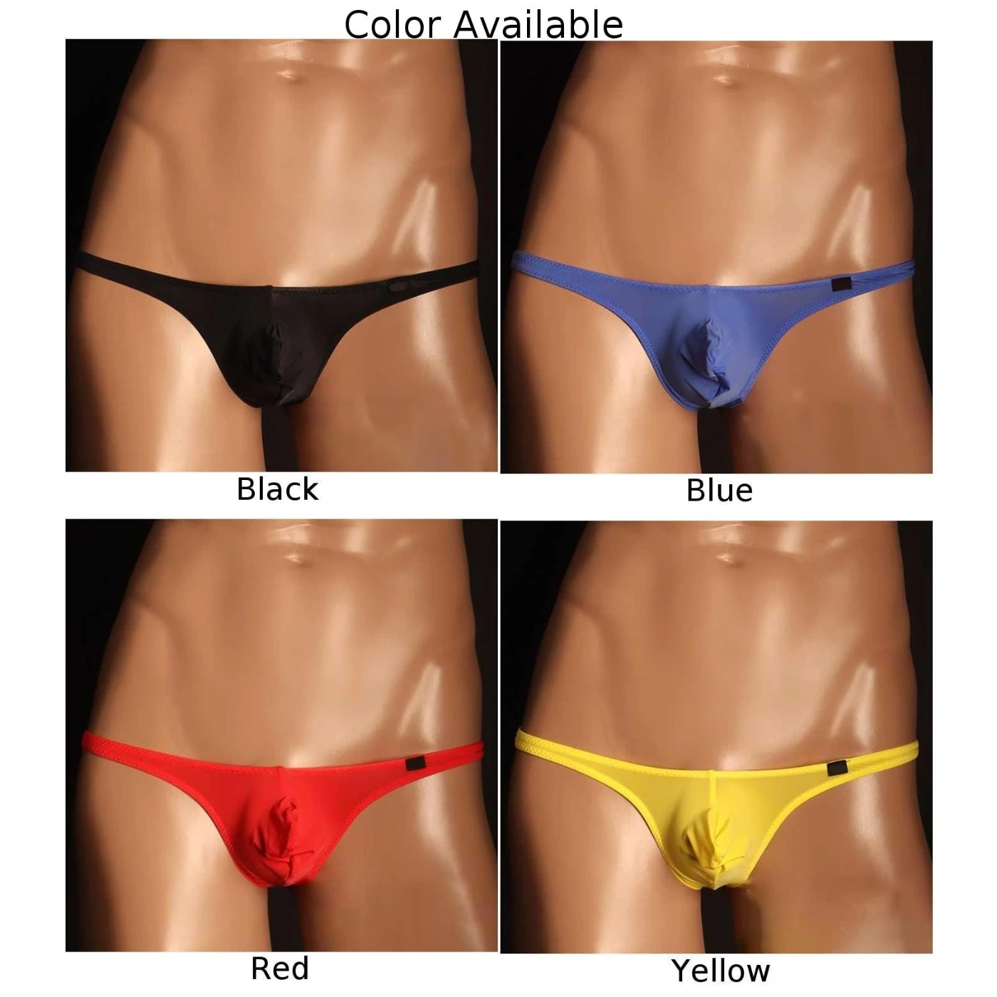 Thin Men Seamless G-string Translucent Briefs Thong Bikini Underwear Sexy Male Elasticity Slips T Back Pouch Panties Swimwear