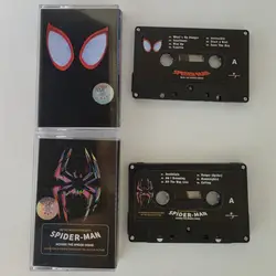 Spider-Man Across the Spider-Verse Music Tape Gwen Stacy Miles Morales Spiderman Cosplay Tape Soundtracks Box Walkman Cassettes