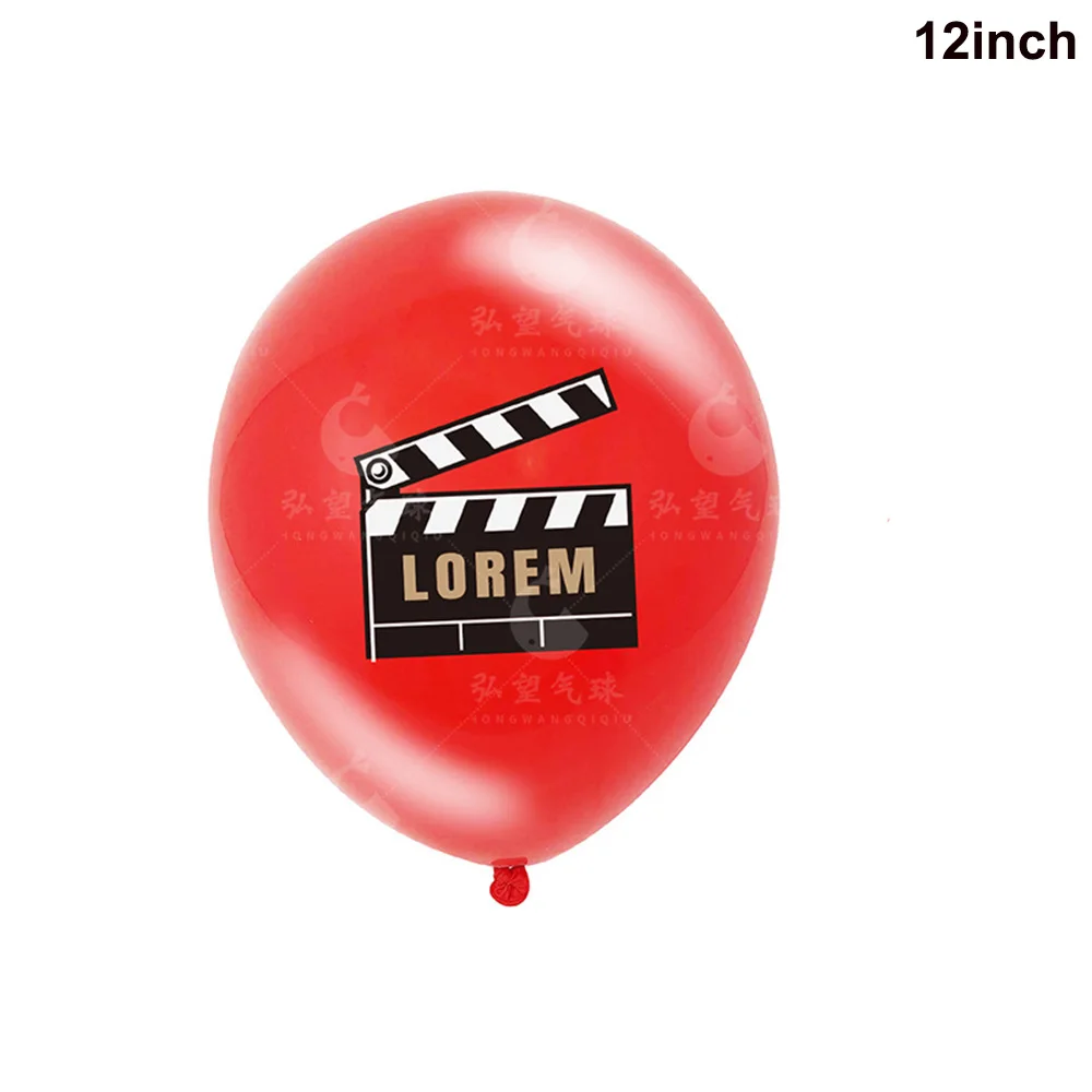Party Cupcake Topper Film Nacht Paries Geburtstag Film Thema Party Popcorn Kino Ticket Lampe Licht Kamera Kuchen Dekoration – Detail 13