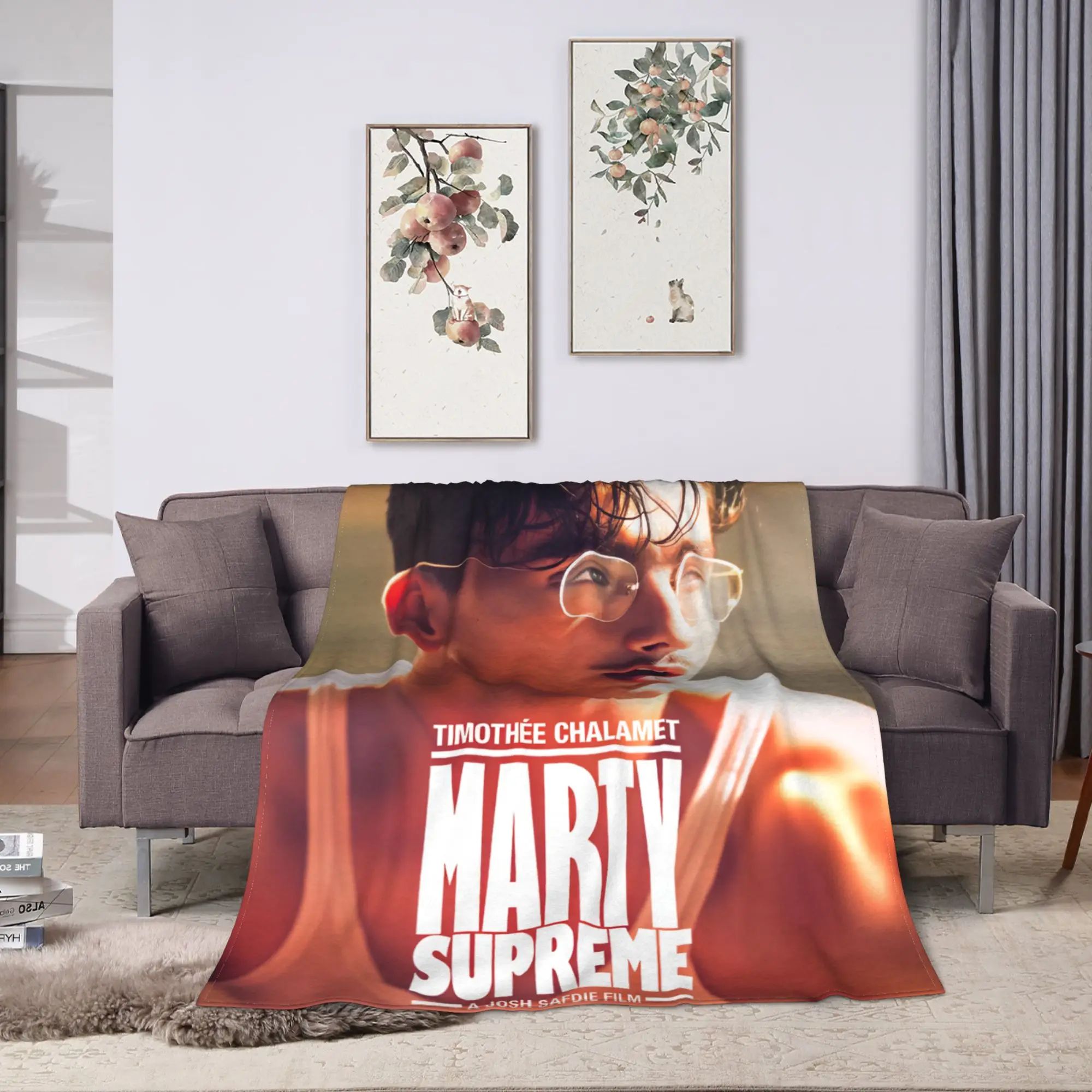 Marty Supreme Timothee Chalamet  Plush Blanket Girls Boys  Flannel Throw Blanket For Outdoor Soft Custom Quality Bedspread