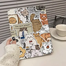 Collage Cat Smart Cover with Pencil Holder for 2021 10.2 7/8/9 Generation IPad 10th Generation Case 2022 Ipad Mini 6 Case 2021