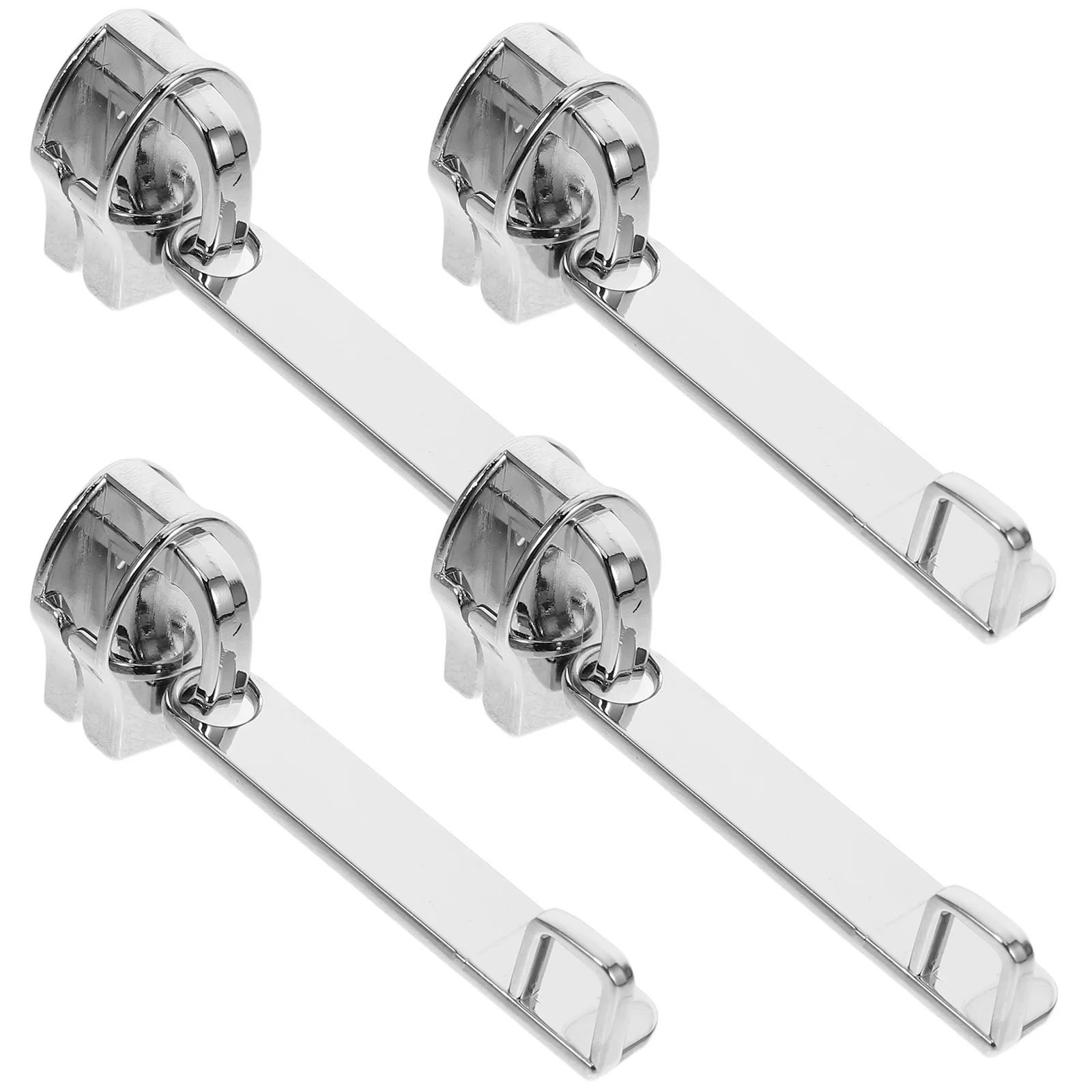 

4pcs Anti-Explosion Pull Replacement Slider Fixer Durable Smooth Head Replacement Parts For Luggage Suitcase Backpack Repair