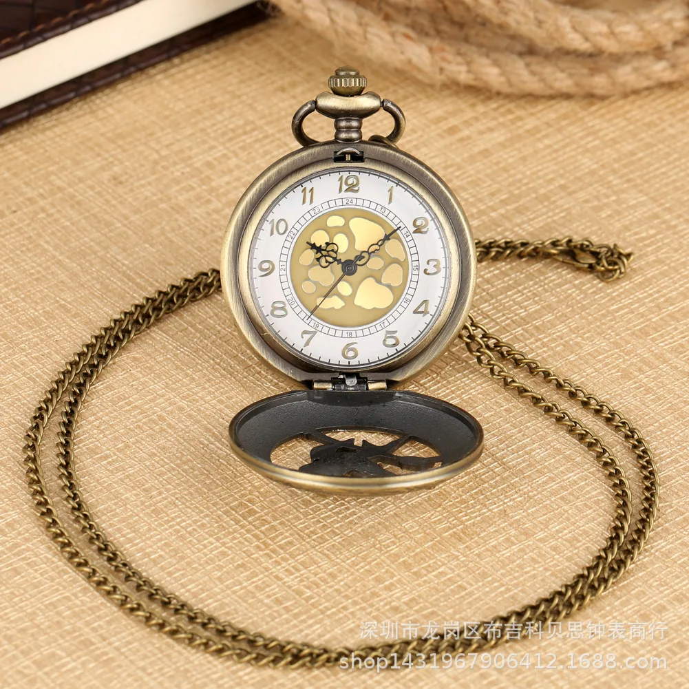 Reloj de Bolsillo De Bronce con Diseña, الطائر المحاكي, شعبي, الرجعية