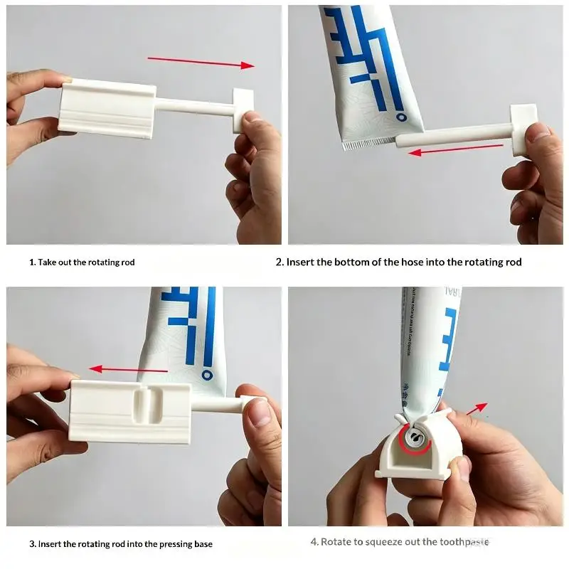 Manual Plastic Toothpaste Squeezer Waste Saving Easy Operation For Home Bath Use