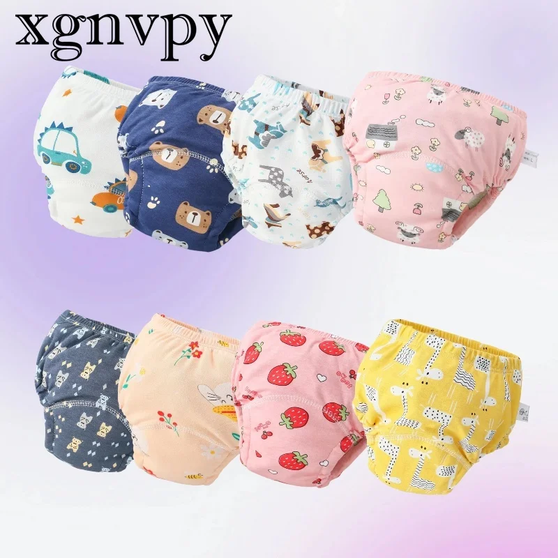 xgnvpy 6 Layer Waterproof Reusable Cotton Baby Training Pants Infant Shorts Underwear Diaper Nappies Panties Changing Mat