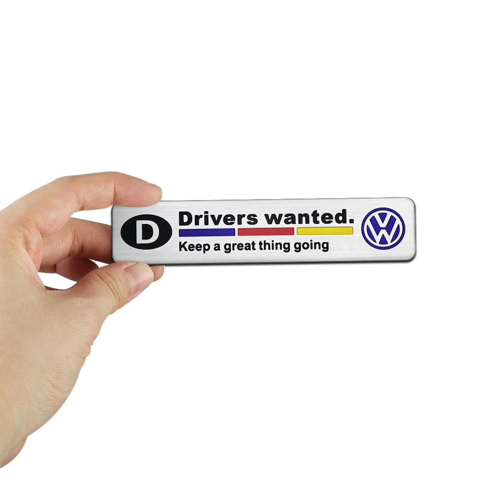 3D Aluminum Styling Car Body Trunk Emblem Stickers For Volkswagen VW Golf 6 7 8 Passat CC 4 Motion MTM Blue Motion Polo Jetta