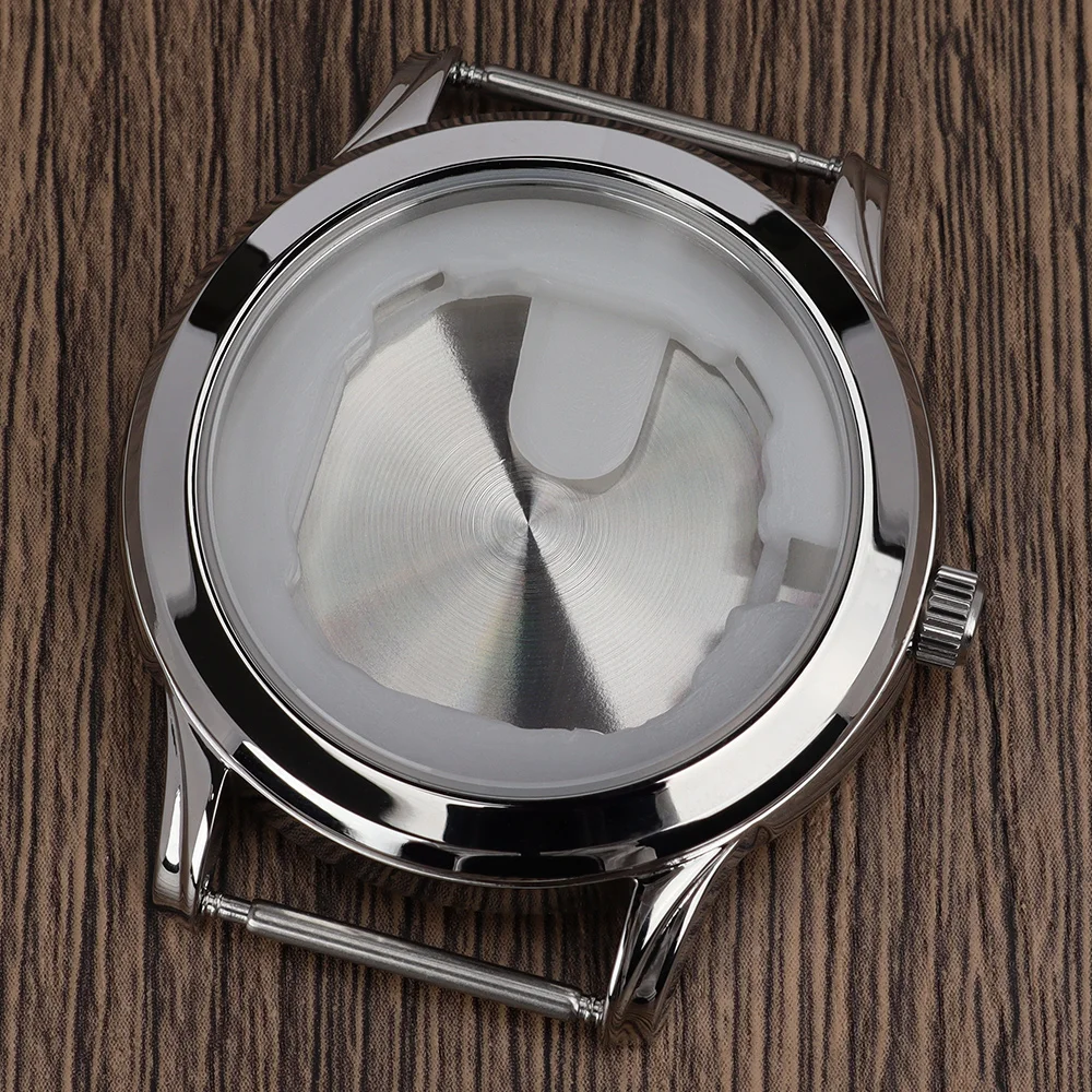 

40.5mm Polished Watch Cases Stainless Steel for Miyota GM00 Quartz Movement 31.5mm-33mm Dial Assemble Repair Modify Part Case