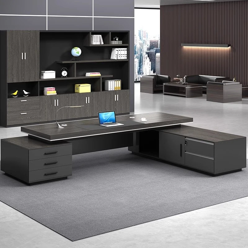 Office Furniture , Simple Modern Executive , Grand CEO , Supervisor , Single Manager Desk And Chair Se