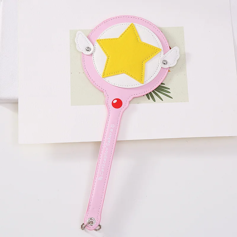 Kawaii Anime Cardcaptor Sakura Magic Wand Toy Card Case Bus Card Holder Cerberus Princess Pink Cute Star Rod Toy