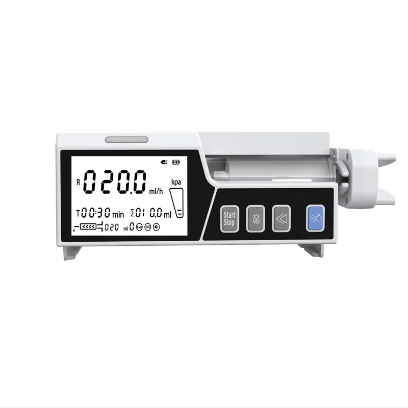 Stackable Type Human or Veterinary Use Syringe Pump Infusion pump LCD real-time Alarm Transfusion Heater