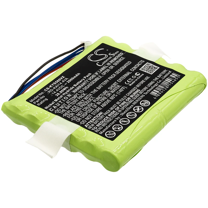 

14.4V 2000mAh Vacuum Cleaner Battery RD-KAI14.4VA for Kaily S560 S710 S750 +TOOL