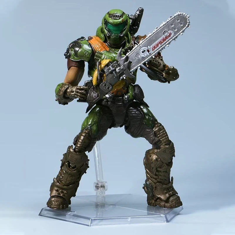 New Sp-140 Doom Slayer Action Figure - 16cm Movable Toy Model Statue For Collection Based On Doom Eternal Doom Guy Gift For Fans view 3