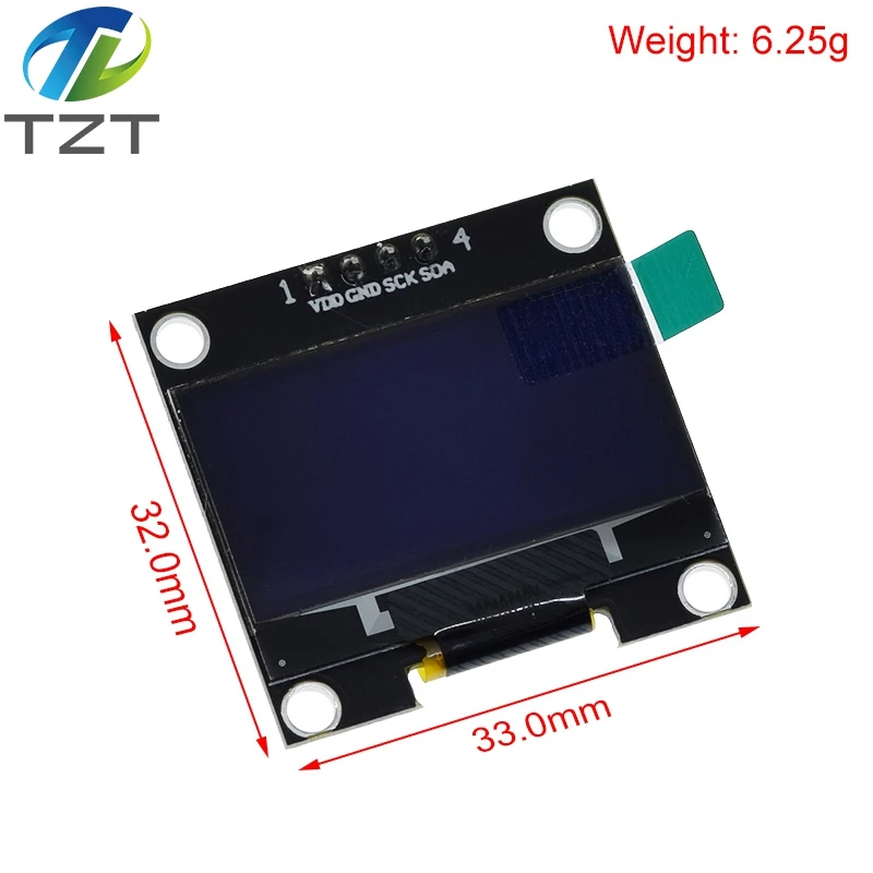 1.3 inch oled IIC Serial White OLED Display Module 128X64 I2C SSD1306 12864 LCD Screen Board VDD GND SCK SDA for Arduino Black