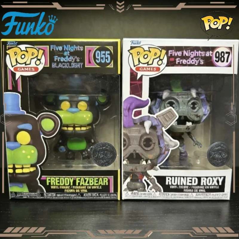 

Оригинальная фигурка FUNKO POP Five Nights At Freddy's: Фредди Фазбери и руинизированная Чика — коллекционная модель, игрушка для мальчиков и девочек, подарок