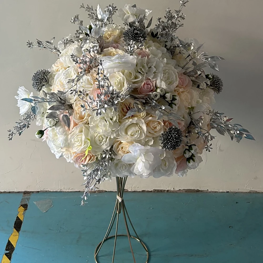 

High Quality 80cm luxury flowers wedding table centerpieces Plastic acrylic flower stand wedding ball