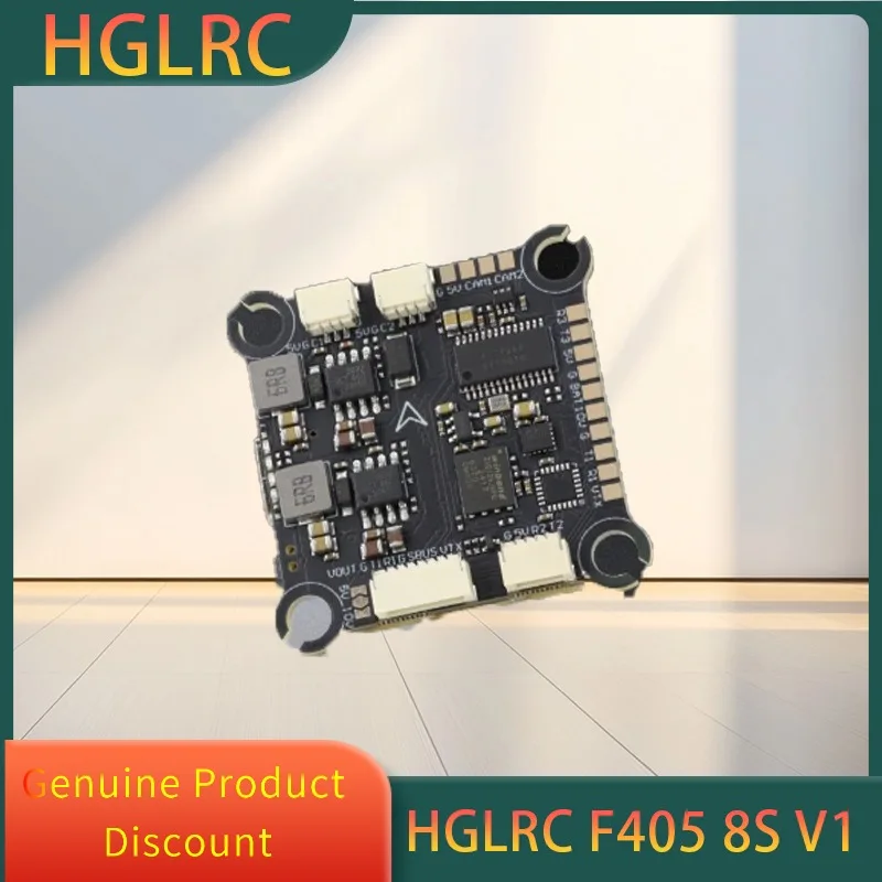 

HGLRC F405 Stack F405 8S V1 30,5*30,5 мм ICM42688P Контроллер полета 60A 6S V1 ESC Поддержка DShot600/300/150 для деталей дрона FPV
