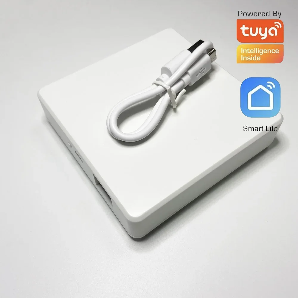 

1Pcs Smart Home Zigbee Gateway Tuya Intelligent 2.4G WiFi Alarm System Host Compatible PIR Motion Detector Door Contact Sensor