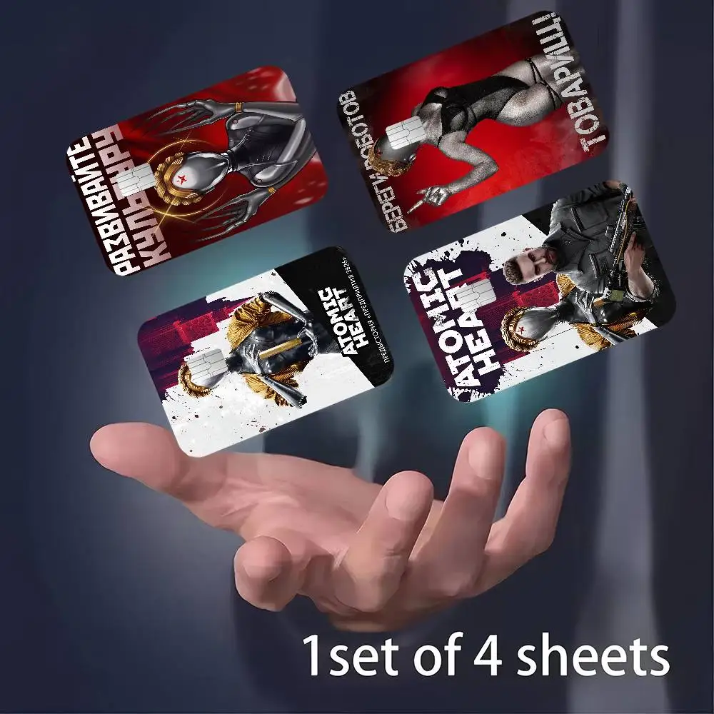 A-Atomic H-Heart Movie 100% رائجة البيع أمين الائتمان الخصم البنك بطاقة حافلة بطاقة فيلم الجلد ملصق