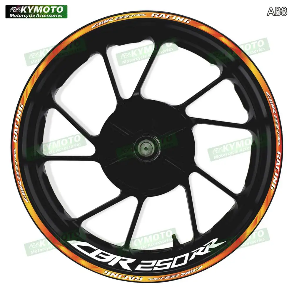 For Honda CBR250RR CBR 250RR motorcycle accessories 17-inch front and rear wheel gradient  stickers fairings and wheel hub