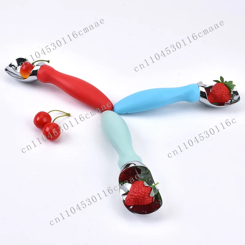 Colorful ice cream scoop digger 304 stainless steel ice cream scoop fruit beater watermelon measuring spoon multi-use spoon